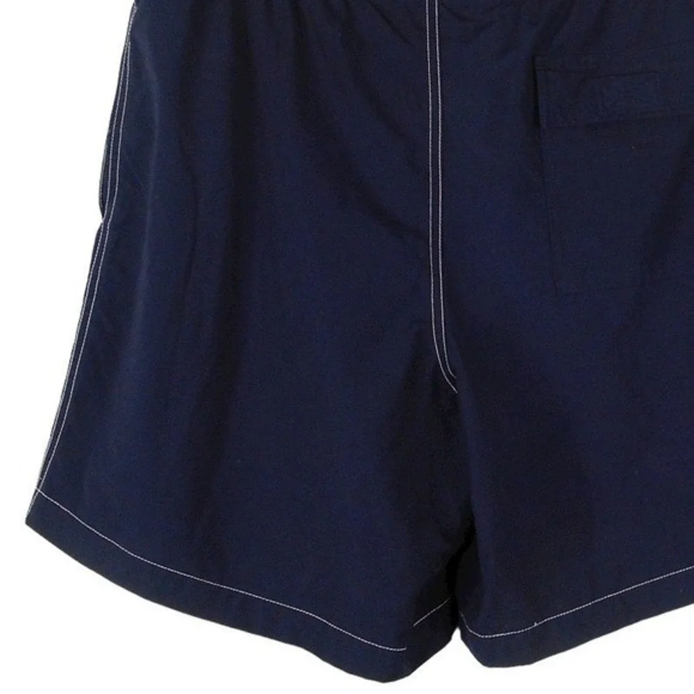 Grant Thomas Mens Swim Trunks M Blue Elastic Waist Mesh Lined Pockets Drawstring